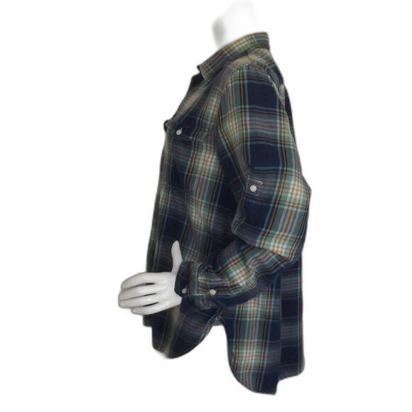 DENIM & SUPPLY Ralph Lauren Plaid Shirt, XL, Brushed Cotton Flannel, Tab sleeves - Picture 7 of 11